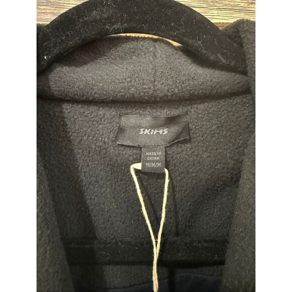 SKIMS by Kim Kardashian NWT Fleece Wrap Belted Jacket Onyx Black size Medium M - Picture 4 of 10